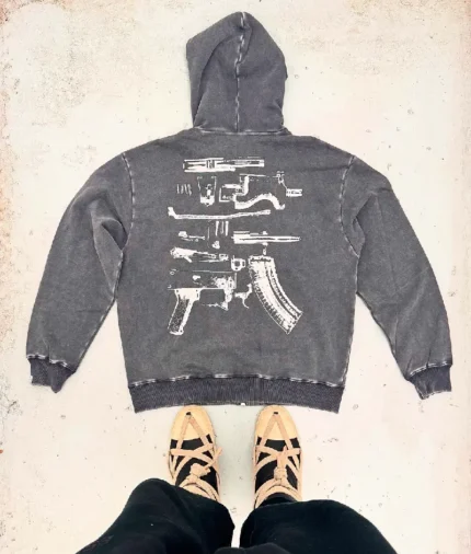 In Draco We Trust Zip Up Acid Charcoal Pre made 3