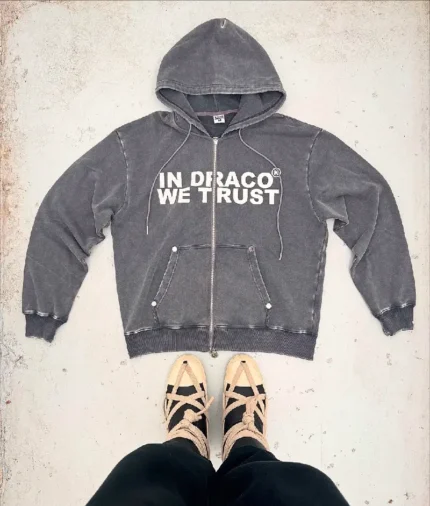 In Draco We Trust Zip Up Acid Charcoal Pre made 4