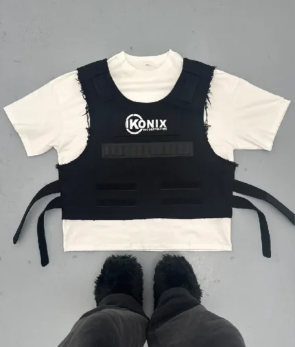 In Glock We Trust Tactical Vest Tee White 4