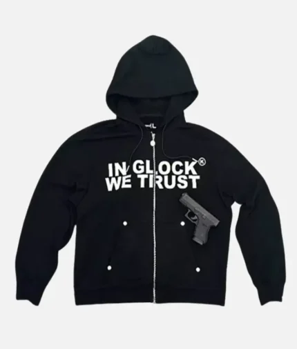 In Glock We Trust Zip Up Hoodie 1